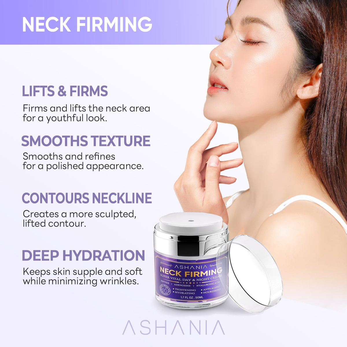 Ashania press-pump dispenser detail for hygienic, mess-free dosing benefit controlled application