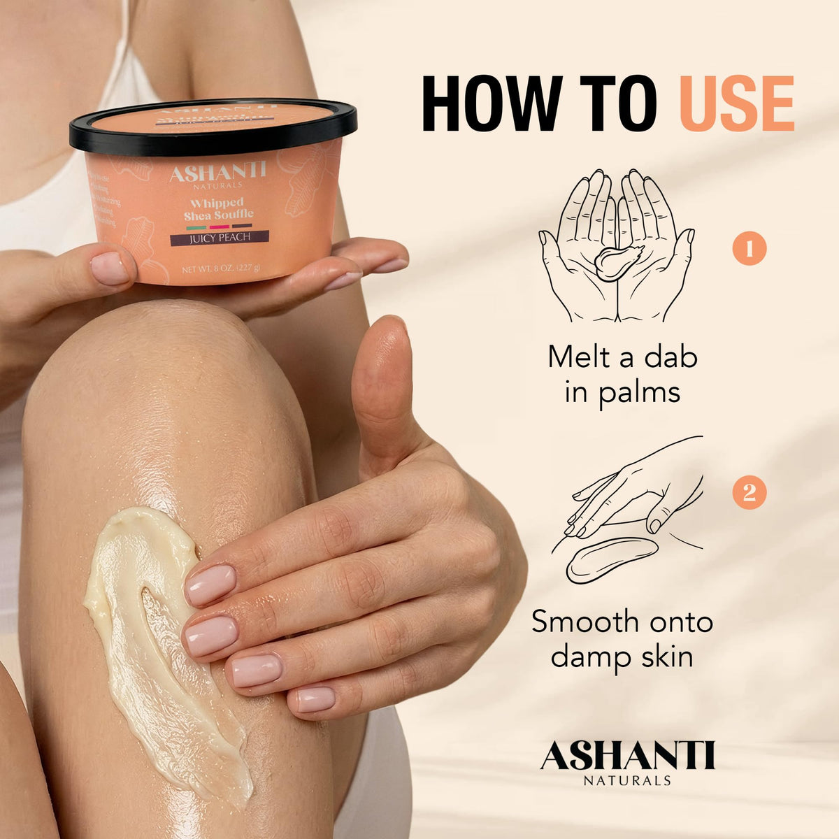 ashanti naturals before and after elbow showing visible hydration improvement