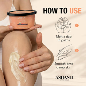 ashanti naturals before and after elbow showing visible hydration improvement