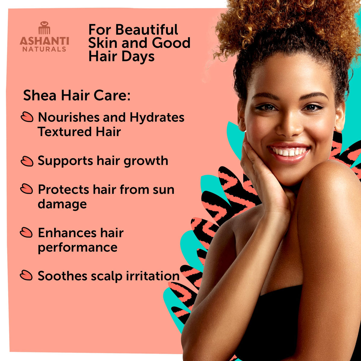 Ashanti Naturals used on a dry facial patch showing targeted nourishment and softer skin benefit