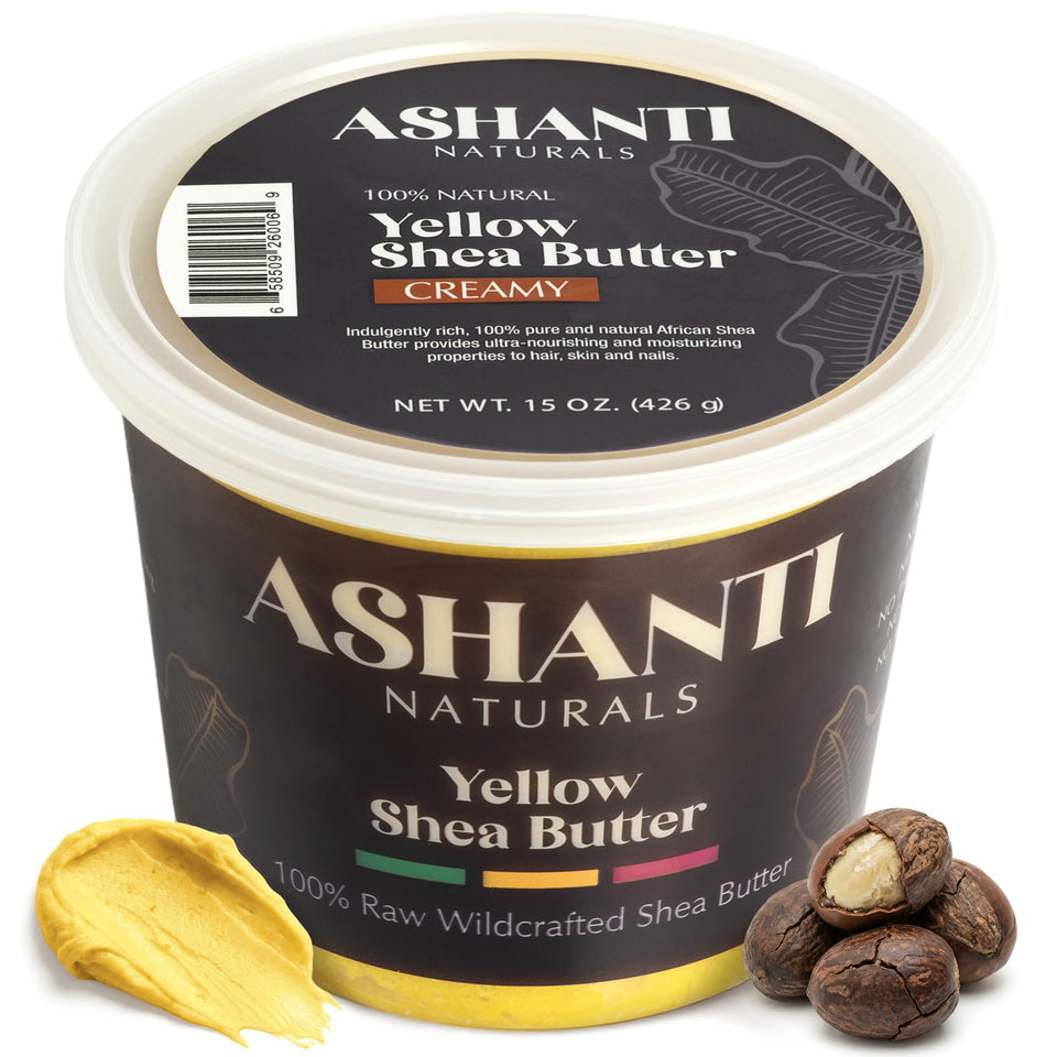 Ashanti Naturals jar front view showing natural branding and clean packaging benefit