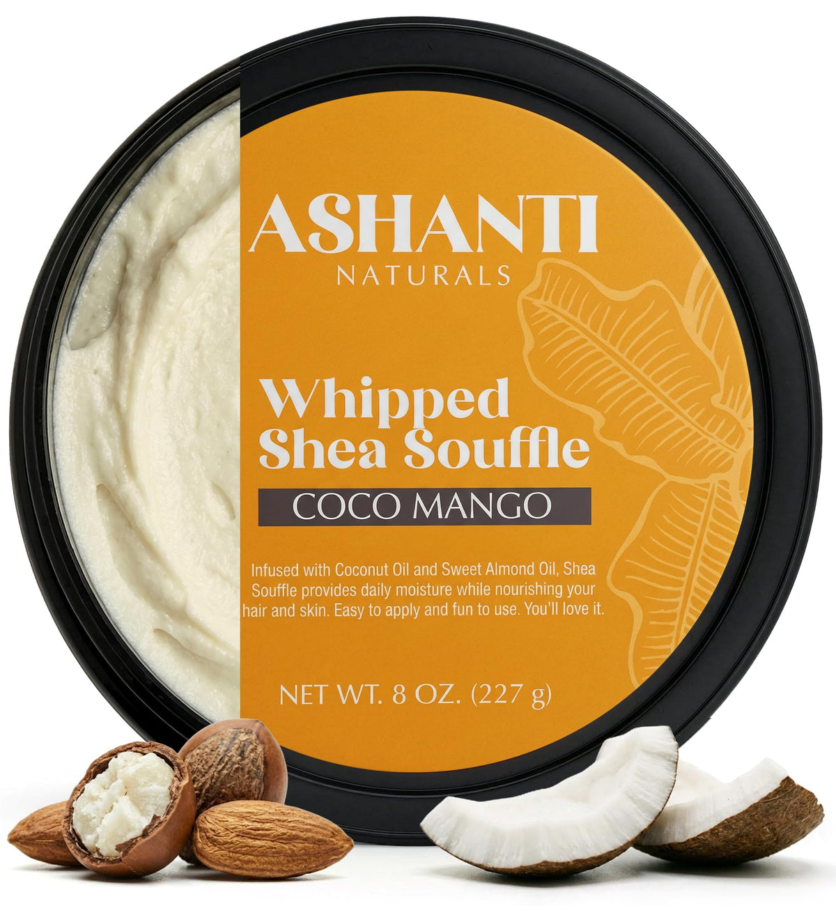Ashanti Naturals front jar showing product and scent for daily moisturize