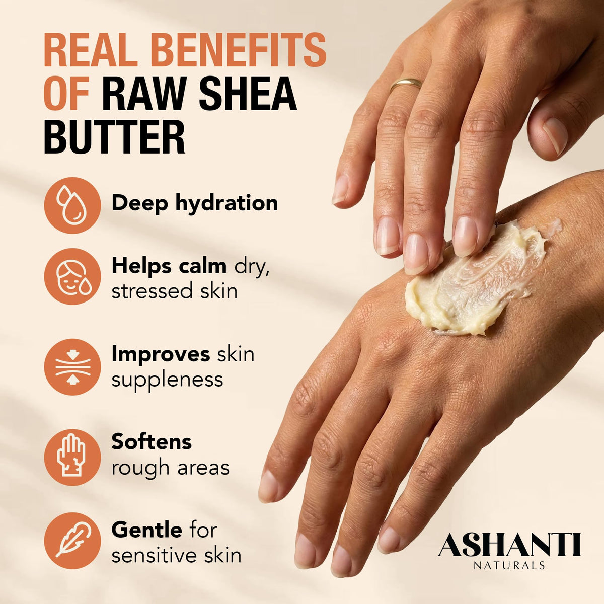 Ashanti Naturals used on hair ends for visible hydration and improved manageability