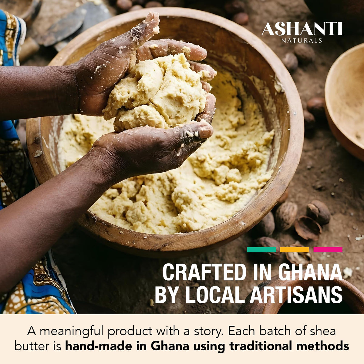 Ashanti Naturals in bathroom setting conveying daily routine and fragrance uplift