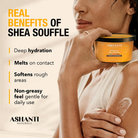 Ashanti Naturals spoon scooping butter to show easy hygienic application benefit