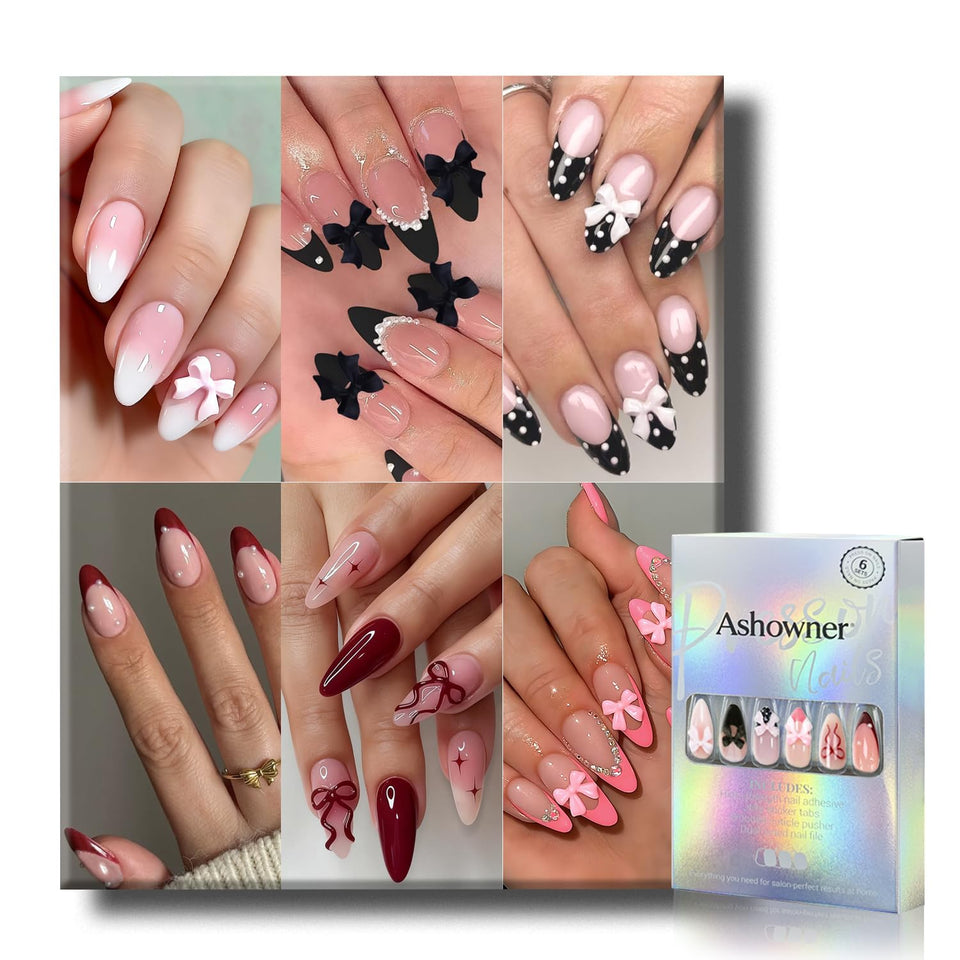 Ashowner front packaging showing black and red bow designs and value bundle
