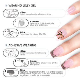 Ashowner lifestyle image wearing nails with outfit for event-ready instant glam