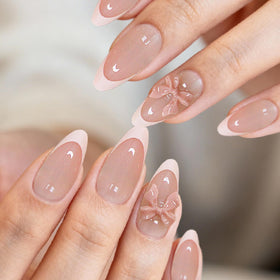 ashowner nails applied on hand for instant salon-like appearance