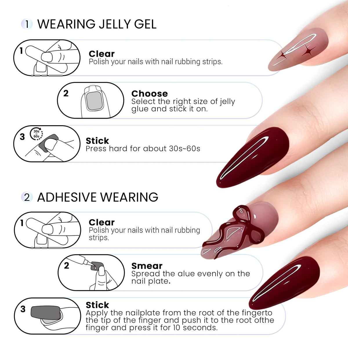 Ashowner scale comparison on hand model illustrating true nail length