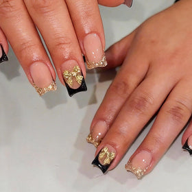 Ashowner layout with six distinct nail styles showcasing variety for customization
