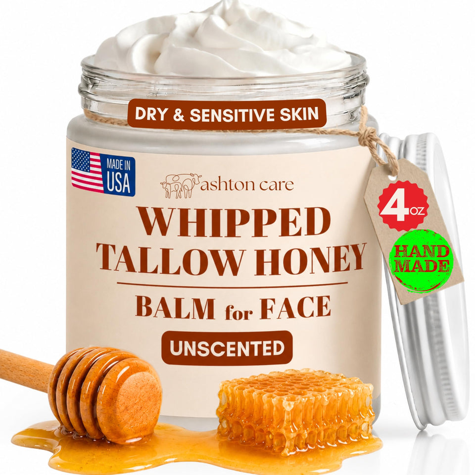 ASHTON CARE front jar view showing clean packaging and restorative balm