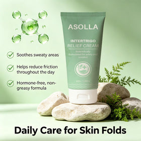asolla tube held in hand to show size and portability for travel and daily use