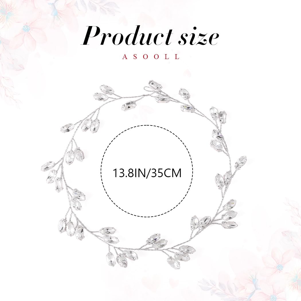 Asooll hair vine woven through half-up waves adding texture and light-catching shine