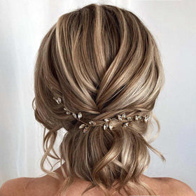 Asooll hair vine styled in an updo providing secure sparkle and finished look