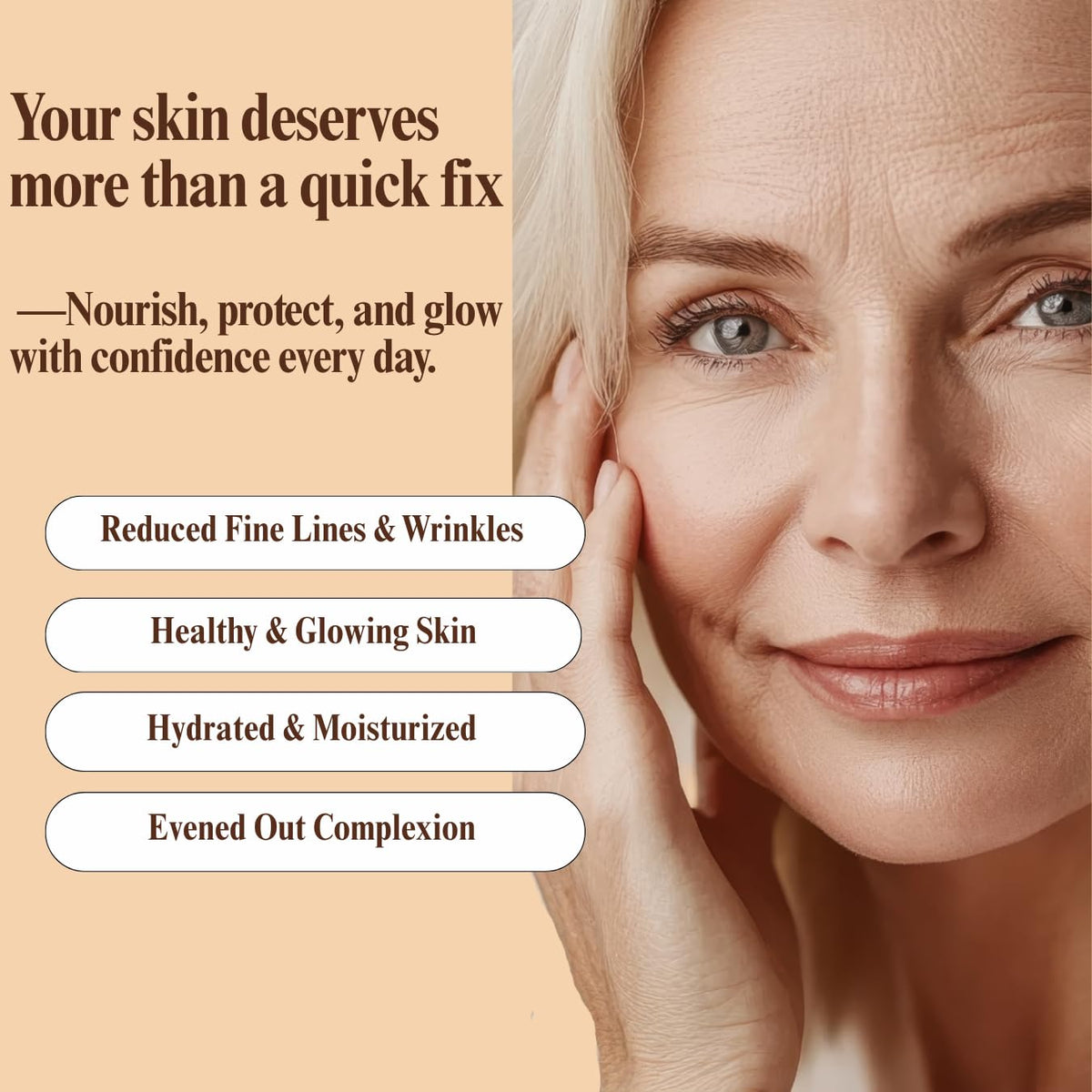 Aspen Kay Naturals under-eye demo applied gently to hydrate delicate skin