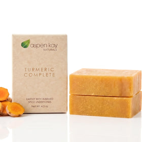 Aspen Kay Naturals front packaging showing organic turmeric and ingredients benefits