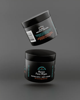 ASSEMBLED wipe wiping cheek to reveal smoother, refreshed skin