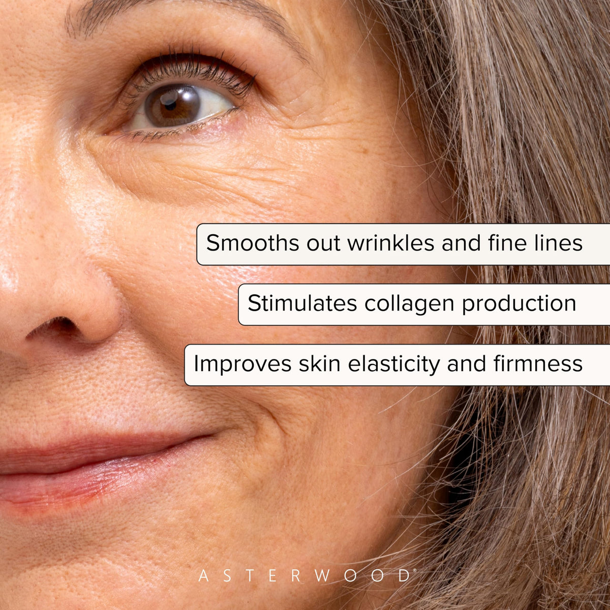 Asterwood Bakuchiol Serum pipette dispensing a drop to demonstrate easy application