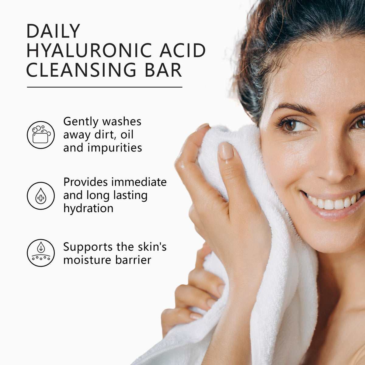 Close-up of Asterwood bar texture highlighting gentle creamy lather benefit