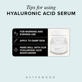 Asterwood applying serum to cheek for plumper, smoother-looking skin