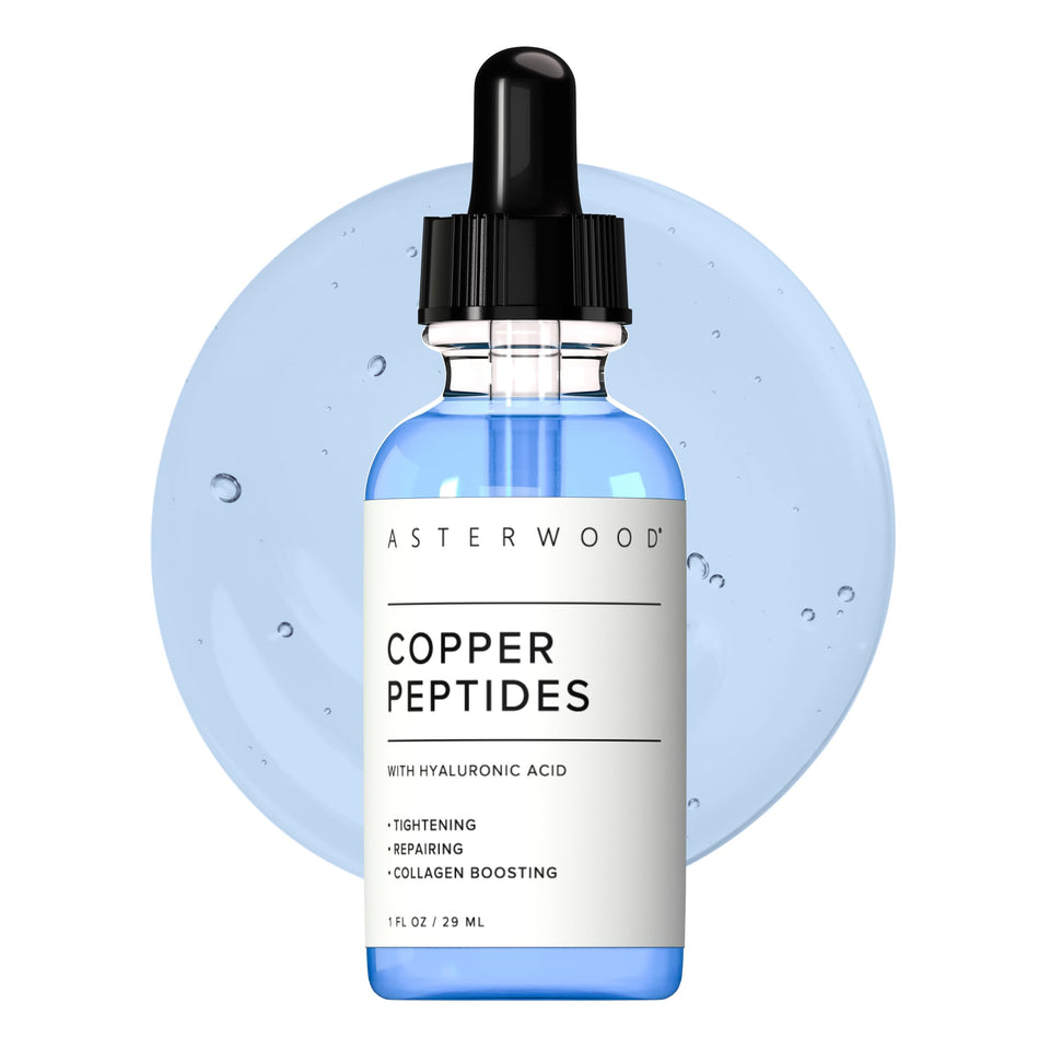 Asterwood front bottle showing sleek packaging and daily anti-aging benefits