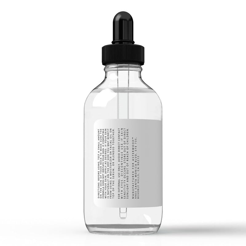 Asterwood label close-up listing ingredients and clean formulation benefit