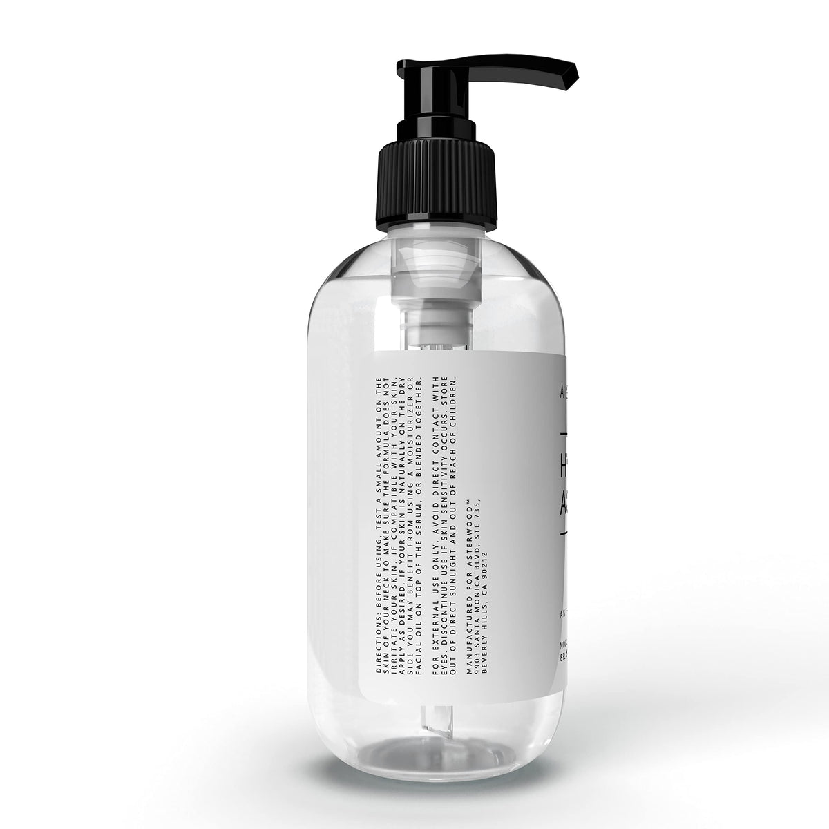 Asterwood bottle on bathroom shelf in routine setting for daily use benefit