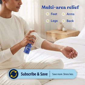 ASUTRA feet self-care lifestyle scene promoting nighttime routine