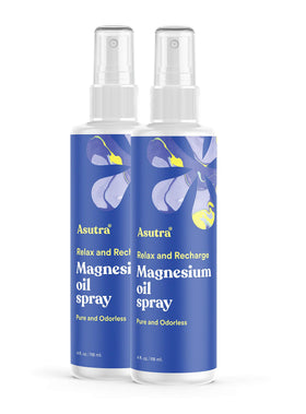 ASUTRA front packaging showing two 4 fl oz bottles and benefits