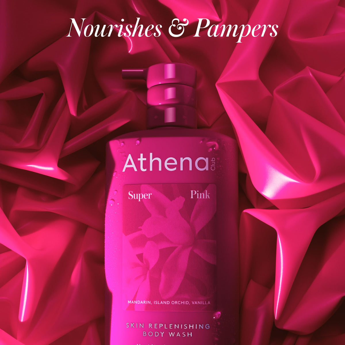 Athena Club pump dispenser close-up demonstrating easy, controlled use