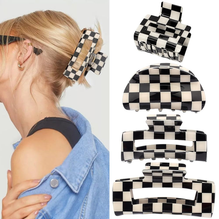 Atoden front view pack showing four checkered clips and clear pattern benefit