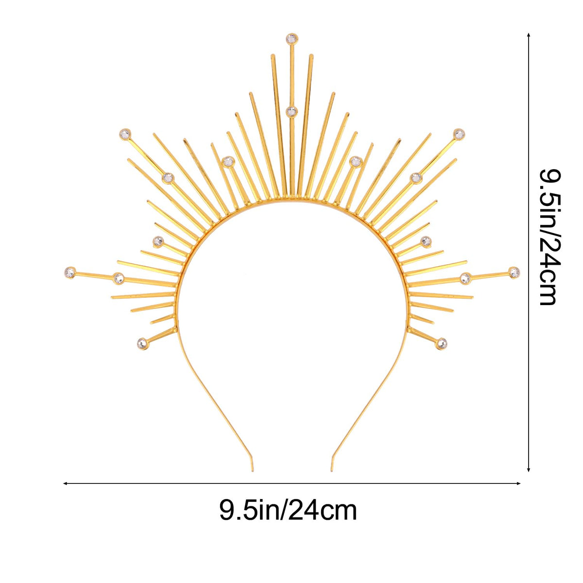 Atoden halo size comparison with ruler showing approximate 9.5 inch fit