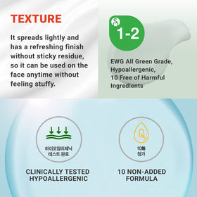 ATOPALM before and after hydration sample illustrating improved skin moisture