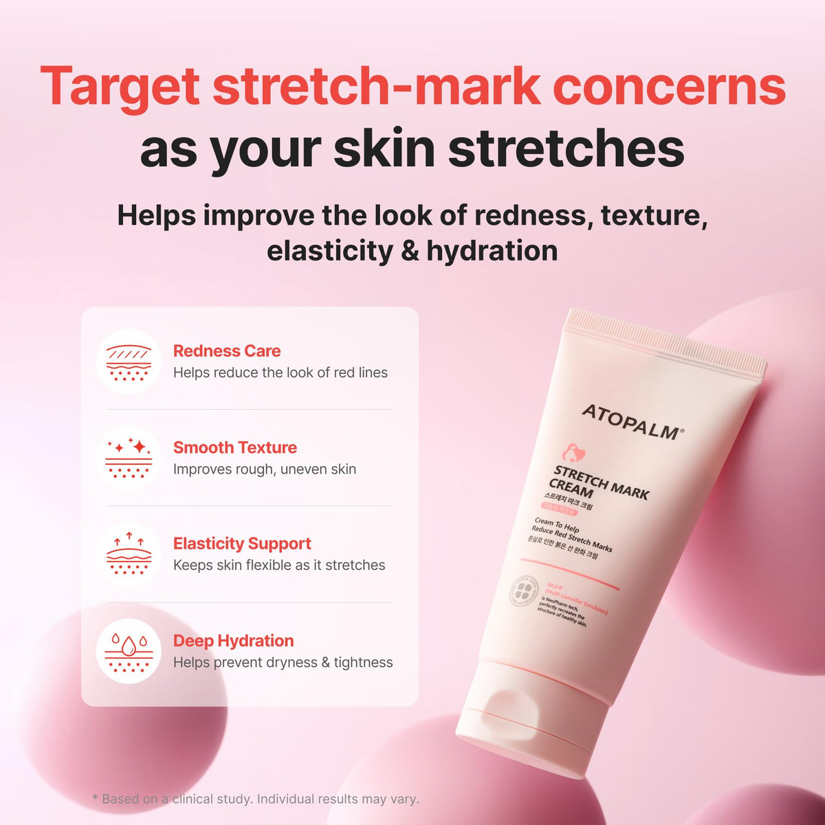 ATOPALM tremella collagen extract close-up showing hydration benefit and plumping effect