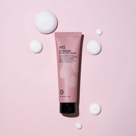 ATS Professional cream on hand demonstrating application and slip for detangling
