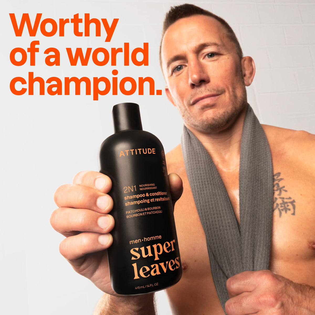 ATTITUDE pouring creamy foam texture that hydrates and lathers