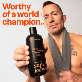 ATTITUDE pouring creamy foam texture that hydrates and lathers