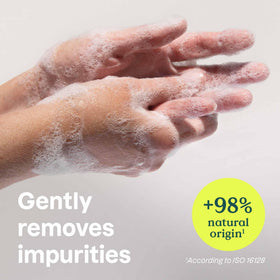 ATTITUDE recyclable HDPE bottle label close-up highlighting eco benefits