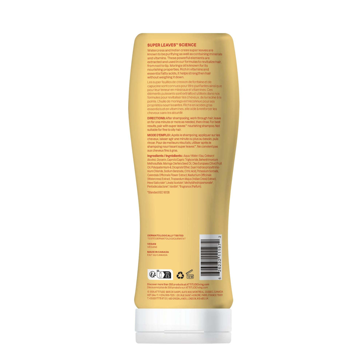 ATTITUDE hair after use showing defined, bouncy curls and lightweight conditioning