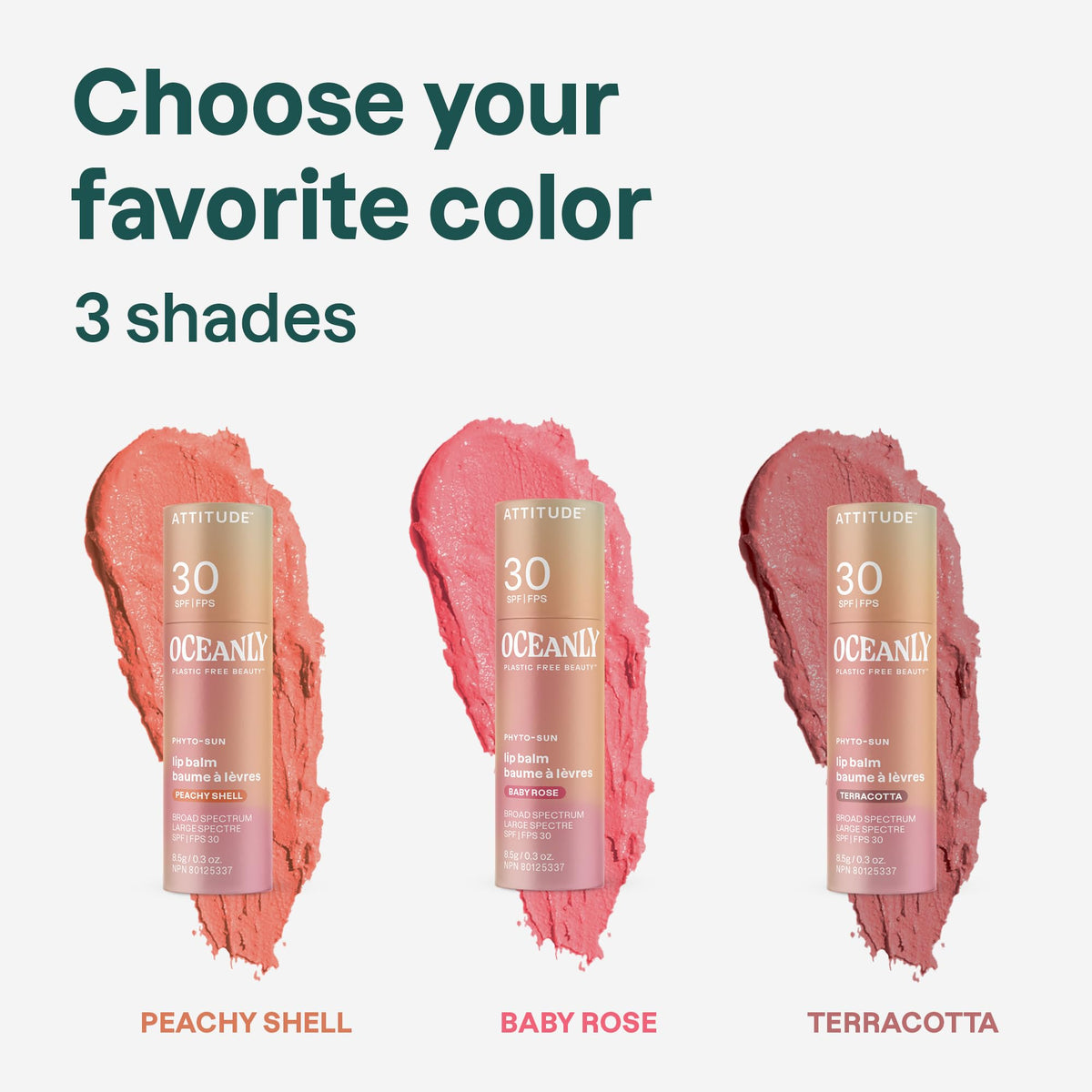 BIO SPECTRA ATTITUDE applied on lips showing sheer terracotta color and protection