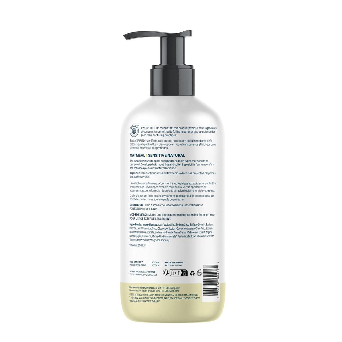 ATTITUDE hand soap on a bathroom sink for everyday gentle cleansing