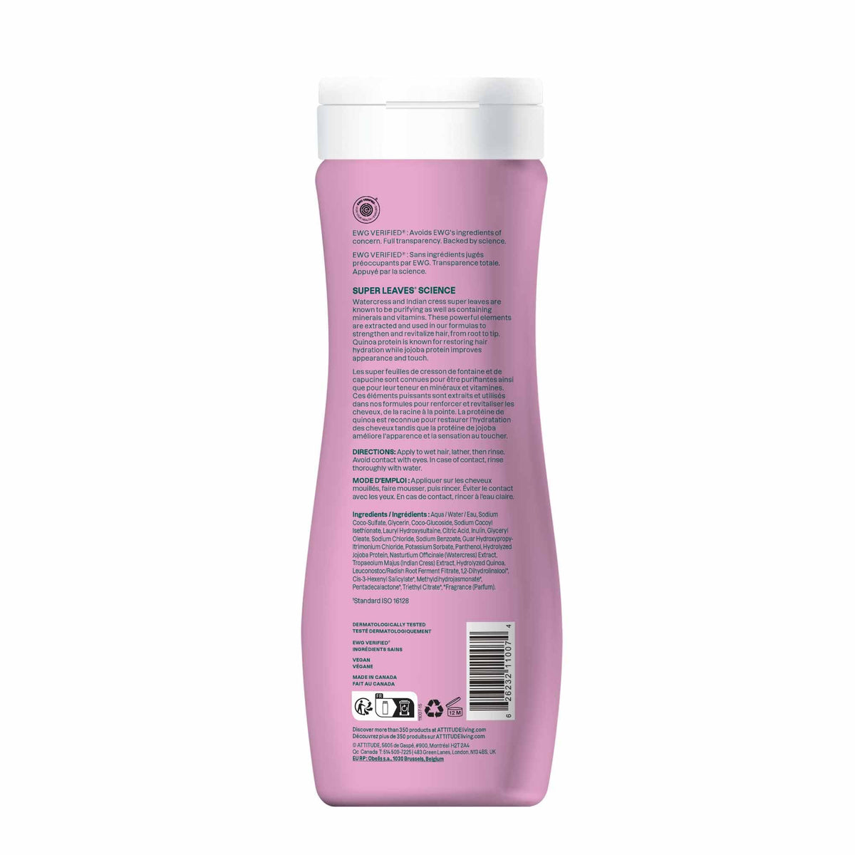 BIO SPECTRA ATTITUDE before and after hair showing improved manageability