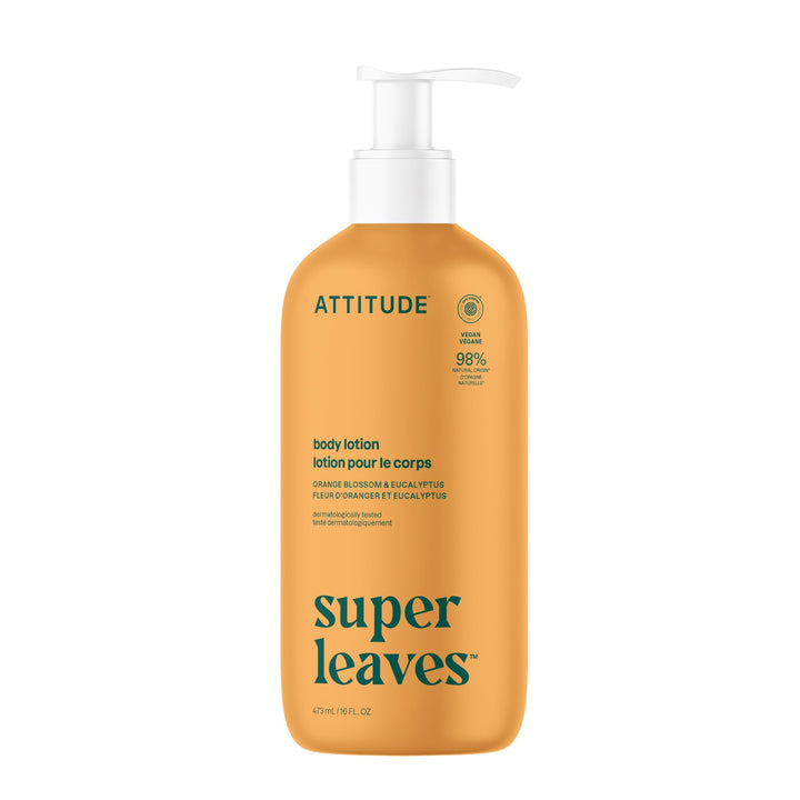 ATTITUDE front bottle view showing clean label and size, conveys trustworthy hydration