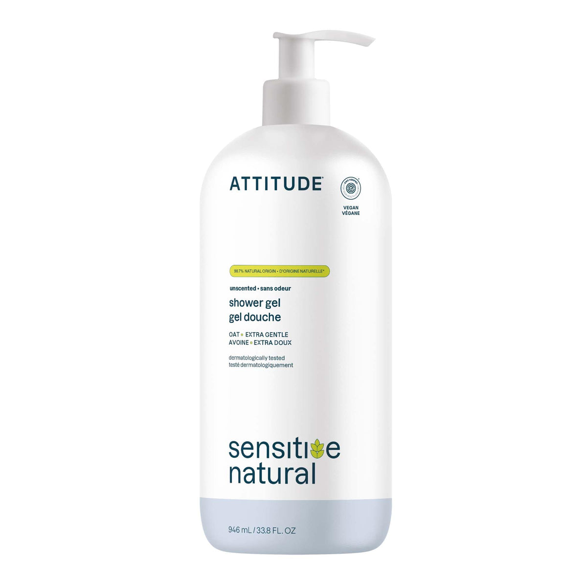 ATTITUDE front bottle view showing clean label and volume benefit