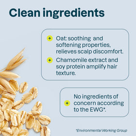 ATTITUDE oat and chamomile ingredients staged to show soothing benefit