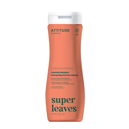 ATTITUDE bottle front view showing colorlast label and benefit