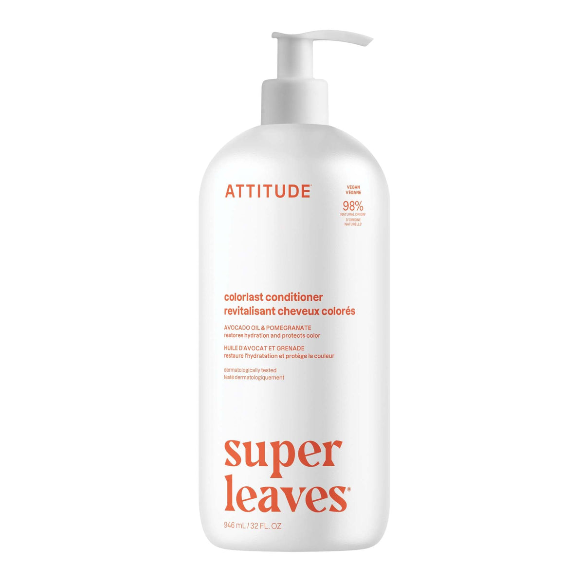 ATTITUDE front packaging showing bottle and label with product benefits