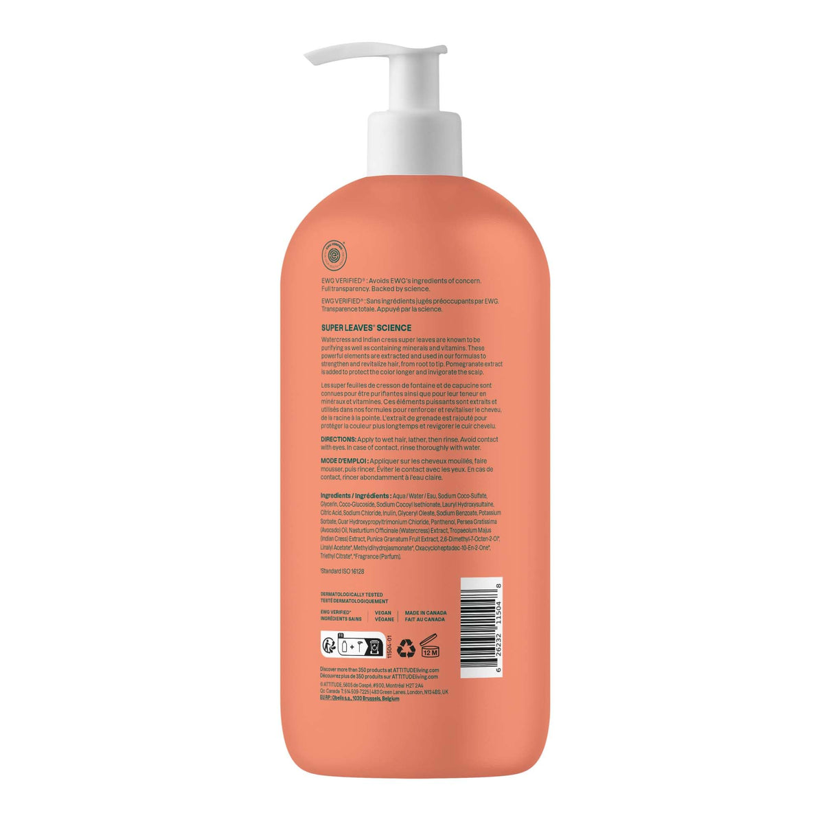 ATTITUDE bottle on bathroom shelf in lifestyle setting for routine benefit