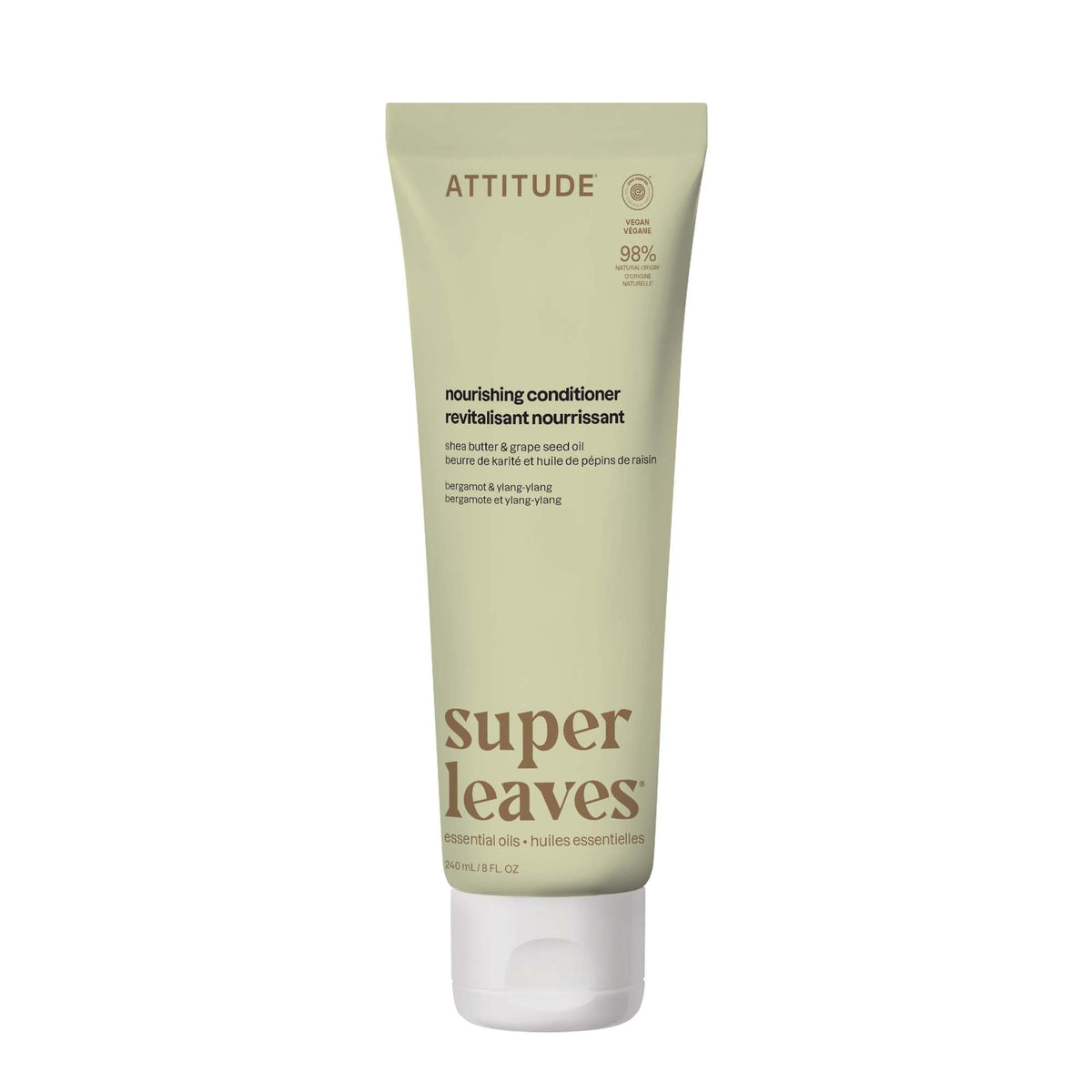 ATTITUDE front bottle showing label and clean-beauty benefits