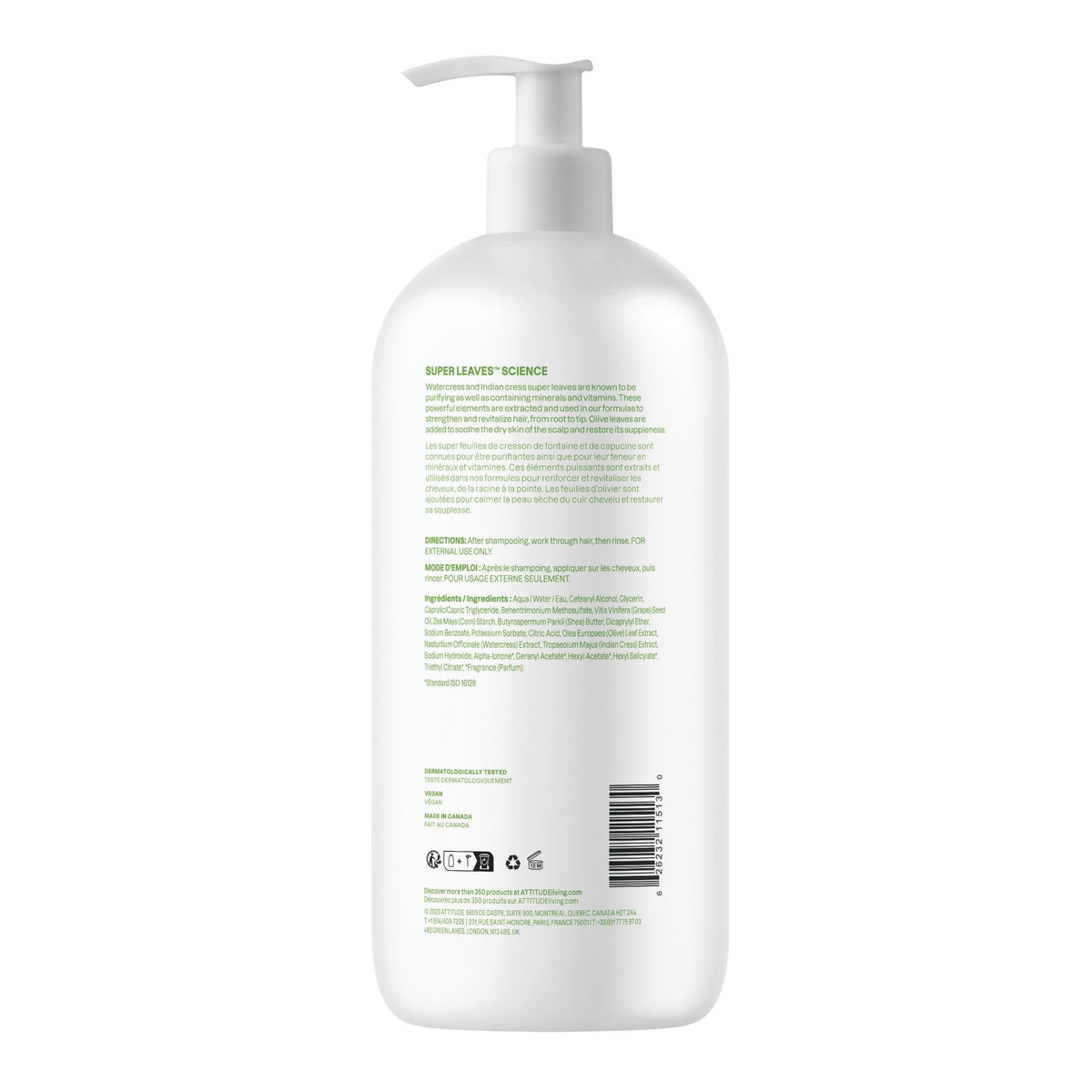 BIO SPECTRA ATTITUDE bottle on bathroom shelf conveying daily ritual benefit